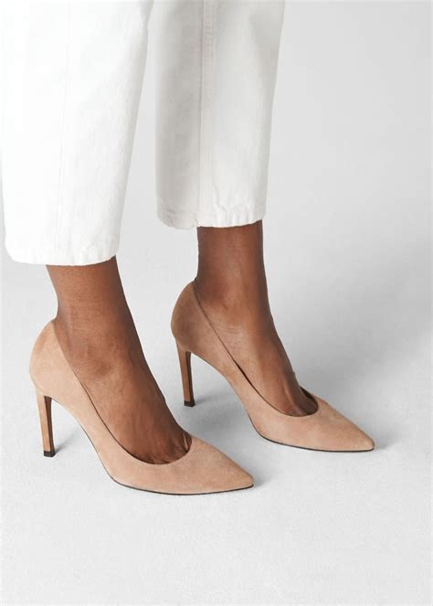 nude suede pump|Nude Cornel Suede Point Pump